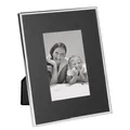 Fink Bilderrahmen 10x15 cm Fotorahmen mit versilbertem Rand & breiter Glasleiste