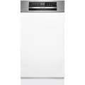 Bosch SPI6EMS17E Serie 6 Teilintegrierter Geschirrspüler 45 cm, Efficient Dry, AquaStop, Home Connect, VoiceControl, ActiveWater Technologie, Edelstahl