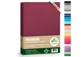 leevitex® Spannbettlaken Spannbettlaken Premium Elasthan, Gummizug: rundum, blickdicht, Anti-Pilling, 97% Baumwolle, 3% Elasthan, 40 cm Steg