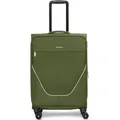 Stratic taska 4-Rollen Trolley M 65 cm mit Dehnfalte - Grün