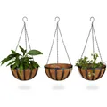 Relaxdays Blumenampel (30 x 65 cm) (10020704)