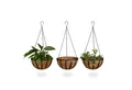 relaxdays Blumenampel 3er Set 30 cm