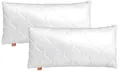 sleepling 2er Set Kopfkissen 50x75 cm, Allergiker Kissen, waschbar, Made in EU, Oeko-TEX, Schlafkissen 50 x 75, Bettkissen, Pillow, 2 Stück, Basic 100
