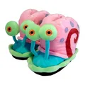 United Labels SpongeBob Schwammkopf 3D Hausschuhe Plüsch Gary, Bunt, 32/34, Pantoffeln mit Anti Rutsch Noppen, Slipper