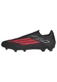 adidas Unisex F50 League Laceless Firm Ground/Multi Ground Football Boots, core Black/Lucid red/core Black, 40 2/3 EU