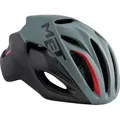 MET Fahrradhelm Rivale All Mountain , Schwarz Grau, S - Schwarz