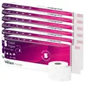 Wepa Satino Prestige Kleinrollen 3-lag. Großpaktet 56 Rollen 56 Rollen/Paket x 250 Blatt, hochweiß, Prägemuster Cotton 076190