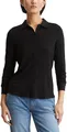 Marc OߴPolo Damen Jerseybluse mit Stretch-Anteil Spitzkragen, Schwarz (Black), S