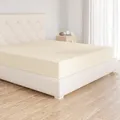 Amazon Basics Mikrofaser Spannbettlaken 180x200x30cm Beige Matratzenhöhe 30cm