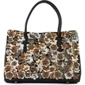 bugatti Handtasche Fiore Shopper Black schwarz mehrfarbig - Schwarz/Bunt