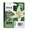 Original Epson T0599 light light black Lilie Stylus Foto Photo 2400 R2400 OVP