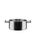 Alessi Convivio DC101/20 - Trilamin Design-Kasserolle mit Zwei Griffen, Geeignet für Induktion, Edelstahl und PVD mit Magnetischem Stahlboden, 20 cm, Satiniert