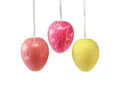 Viana Osterei Dekohänger Ostereier Gelb/Pink/Rot Krakelee Ø15cm 3St Shabby, 3 Stück