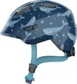 Abus Kinderfahrradhelm "SMILEY 3.0" Gr. S, blau (blau whale), S Kopfumfang: 45cm - 50cm