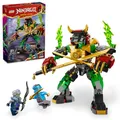 Lego NINJAGO 71817 Lloyd's Elemental Power Mech Anpassbares Kampfspielzeug mit 3 Ninja-Actionfiguren, Abenteuer-Spielset für Jungen und Mädchen, Ninja-Geschenkidee für Kinder ab 7 Jahren