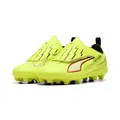 Puma Ultra 6 Play V FG/AG RB JR Fußballschuh, Gelb Alert Black-Glowing Red-Lime Squeeze, 3 EU Child, Yellow Alert Puma Schwarz Leuchtend rot Lime Squeeze, 33 EU