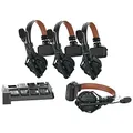 Hollyland Solidcom C1 Pro Wireless Intercom System ENC Geräuschunterdrückung Full Duplex 4 Nutzer 350m Teamkommunikation PTT Mute Single Headset für Kirche Drohne TV Film Produktion 1 Master&3 Remote