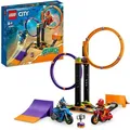 LEGO 60360 City Stuntz Kreisende Reifen-Challenge, 1 oder 2 Spieler Wettbewerbe mit selbstfahrendem Motorrad Spielzeug für Kinder, Jungen & Mädch...
