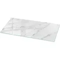 Tulup Tischplatte Marmoroberflächenmuster Tischplatte 125x50 cm Weiß Tischplatte Tischplatte Rechteckig Glastischplatte