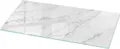 Marmoroberflächenmuster– Küchenarbeitsplatte – Glasplatte Küche – Glasarbeitsplatte – Küchenplatte Glas – Arbeitsfläche Glas – Pflegeleicht – 125x50 cm