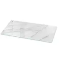 Tulup Tischplatte Couchtisch Glasplatte Marmoroberflächenmuster Oberplatte Tisch Glas 125 cm x 50 cm