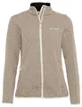 VAUDE Damen Fleece Jacke Rienza Jacket IV, angenehm warm und strapazierfähig, atmungsaktiv, linen, 44
