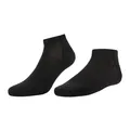 TOM FYFE Premium Merino Sneaker Socken Schwarz / 39-41/3 Paar aus Merinowolle – geruchshemmend, feuchtigkeitsregulierend – Made in Europe