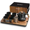 Japanisches/Chinesisches Tee Set 6 x 100 ml/Asiatische Teekanne 620 ml mit T...