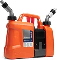 Husqvarna Benzinkanister Dual-Kammer Kombikanister, Dual-Kammer, integrierte Werkzeugbox, auslaufsichere Ausgießer