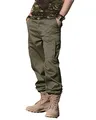 Mil-Tec US Ranger Hose Typ BDU • Herren Cargohose mit 6 geräumigen Taschen • Taktische Hose mit verstellbarem Kordelzug & Gürtelschlaufen • Robuste Feldhose für Outdoor, Arbeit & Freizeit • Oliv, M