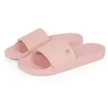 Tommy Hilfiger TH MONOGRAM POOLSIDE Pantolette, Bequemschuh, Sommerschuh, Schlupfschuh mit TH-Schmuckelement rosa 41 EU