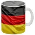 speecheese Tasse Glas Tasse mit Deutschlandfahne Motiv