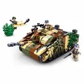 Baustein-Set Panzer Tank M38-B0858 von Sluban Army Jagdpanzer Klemmbausteine