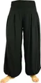Boho Pluderhose, Muckhose, Haremshose - Schwarz, Damen, Viskose, Größe: S/M
