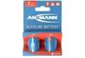 ANSMANN AG Ansmann Alkaline Batterie Baby C, LR14, 1,5V, 2er Papierblister Batterie, (1,5 V)
