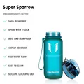 Tritan Trinkflasche 350ml BPA-frei Super Sparrow Sportflasche Flip Top