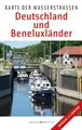 Karte der Wasserstraßen: Deutschland und Beneluxländer