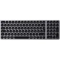 Satechi Aluminium BT Backlit Keyboard Slim German space gray - Schwarz/Grau