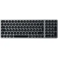SATECHI Compact Backlit Bluetooth Tastatur kabellos grau, silber
