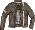 Black-Cafe London Barcelona Motorrad Lederjacke, braun, 52