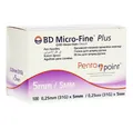 Becton Dickinson Lanzetten BD Micro-Fine Plus Pentapoint PenKanülen, 31,00G, 100 St., Spar-Set, Diabetes Überwachung, 100 tlg., Feine Silikonbeschichtung der Nadeloberfläche, Blutzuckerüberwachung