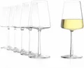 Set Aus 6 Weingläsern Power 400 ml Kristall Ohne Blei TRASPARENTE