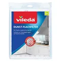 Vileda Dunst-Flachfilter, Universalformat, hohe Filterleistung durch feine Vliesstruktur, Filterwechsel Farbanzeige, inkl. 2 Einweg-Handschuhe zum Filter wechseln, 2er Pack