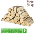 (0,94€/1kg) Brennholz Kaminholz Holz Birke 30 kg Ofen Kamin Kaminofen Grill 25cm