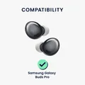 kwmobile 6x Ersatz In Ear Kopfhörer kompatibel mit Samsung Galaxy Buds Pro - 3 Größen - Polster Ohrstöpsel In-Ear Ohrhörer - Grau