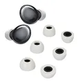 kwmobile 6X Ersatz In Ear Kopfhörer kompatibel mit Samsung Galaxy Buds Pro - 3 Größen - Polster Ohrstöpsel In-Ear Ohrhörer - Grau