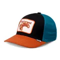 Djinns Basic Kid Cap Food Croissant Black Youth Basecap Curved Visor Kinderkappe
