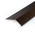 DQ-PP Rinneneinhang – 5 m (5 x 1 m) – Braun – RAL 8017 – 120 mm x 70 mm – Aluminium Traufblech – Obere Rinnenleiste – Für Dachrinnen, Regenrinnen – für jede Art von Dach – Schokoladen-braun