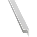 Alu-U-Profil 16mm mit Tropfnase Befestigungslasche quer silber eloxiert 4000 mm lang