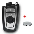 Auto Schlüssel Smartkey Funk Fernbedienung Sender 4 Tasten Gehäuse + CR2450 Batterie für BMW